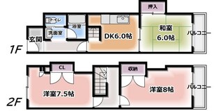 門真南駅 徒歩15分 1階の物件間取画像